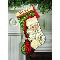 Dimensions Crafts 70-08938 Needlecraft Secret Santa Stocking In Counted Cross