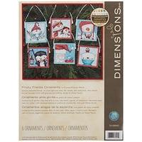 Dimensions Crafts 70-08940 Needlecraft Frosty Friends Ornaments In Counted