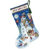 Dimensions Counted X Stitch - Gold, Stocking: Snow Friend