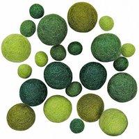 dimensions wool felt ball assortment emerald