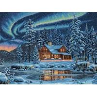 Dimensions Counted X Stitch - Gold, Aurora Cabin