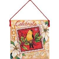 Dimensions Counted X Stitch - Gold Petite, Joy Ornament