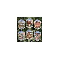 Dimensions Counted X Stitch - Gold, Ornament: Xmas Village