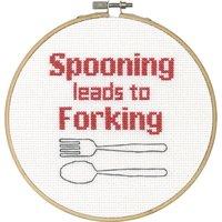 dimensions needlecrafts 70 74638 say it counted cross stitch kit spoon ...