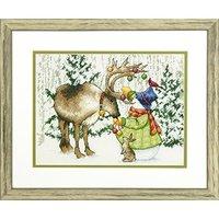 Dimensions Needlecrafts Dimensions Ornamental Reindeer Counted Cross Stitch