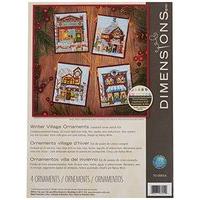 Dimensions Needlecrafts Dimensions Winter Village Ornaments Counted Cross