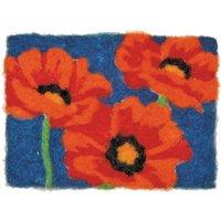 dimensions needle felting art poppies