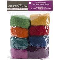 Dimensions Wool Roving - Rainbow 8 Pack
