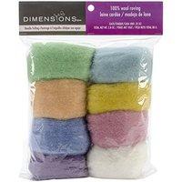 Dimensions Wool Roving - Pastel 8 Pack