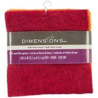 dimensions wool felt squares 6 pack