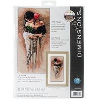 dimensions the rose counted cross stitch kit 70 35331