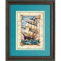 dimensions counted x stitch gold petite voyage at sea