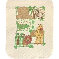 dimensions stamped x stitch quilt kimba