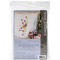 Dimensions Stamped X Stitch - Hummingbird Pillow Cases