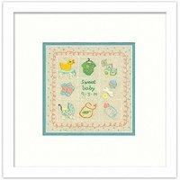 dimensions baby sampler stamped embroidery kit multi colour