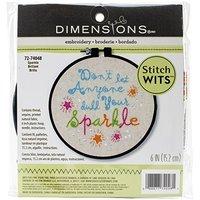 dimensions sparkle stitch with stamped embroidery kit multi colour