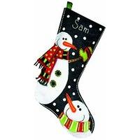 Dimensions Felt Applique - Stocking: Snowmen