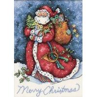 Dimensions Counted X Stitch - Gold Petite, Merry Xmas Santa