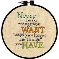 Dimensions Embroidery - Never Want
