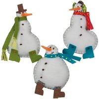 Dimensions Felt Applique - Ornament: Simple Snowmen