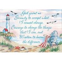 dimensions stamped x stitch mini serenity prayer