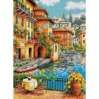 Dimensions Needlepoint Kit - Cafe On The Canal