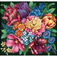 dimensions needlepoint kit floral splendor