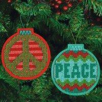 Dimensions Counted X Stitch - Ornament: Peace - Pre-p Felt