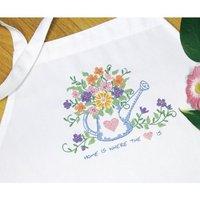 Dimensions Stamped X Stitch - Apron: Watering Can