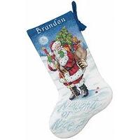 Dimensions Counted X Stitch - Gold, Stocking: Naughty / Nice