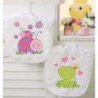 dimensions stamped x stitch bibs fairy