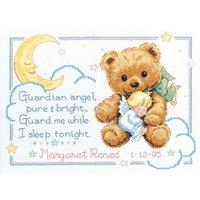 dimensions counted x stitch birth record cuddly bear