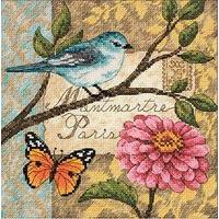 Dimensions Counted X Stitch - Gold Petite, Bird Poste