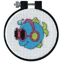 dimensions learn a craft counted x stitch cool fins