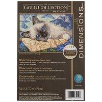 dimensions 18 count gold petite charming counted cross stitch kit 7 by ...