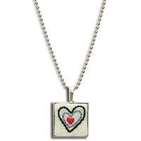 Dimensions Embroidery: Heart Bezel Pendant, Multicoloured