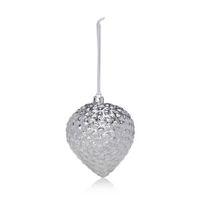 Distressed Finish Silver Onion Bauble