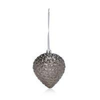 Distressed Finish Smoked Grey Onion Bauble
