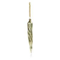 Distressed Finish Gold Icicle Bauble