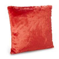 Dinah Faux Fur Red Cushion