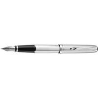 Diplomat Excellence A Guilloch Stripes Chrome Fountain Pen