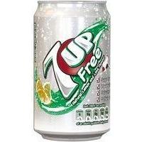 Diet 7-Up 330ml Can Pack of 24 3389