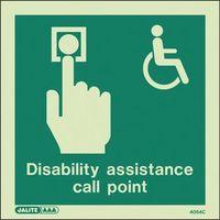 DISABILITY ASSISTANCE CALL POINT SIGN