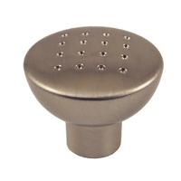 dimple cabinet knob matt nickel 32mm