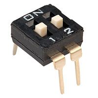 diptronics di 02s 2 way 4 pin lp dil switch