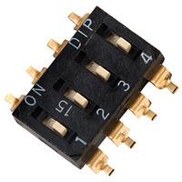 diptronics em 04 4 pole 8 pin smd dil switch