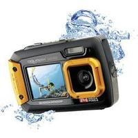 Digital camera Easypix W-1400 14 MPix Black/orange Dustproof, Underwater camera, Front display