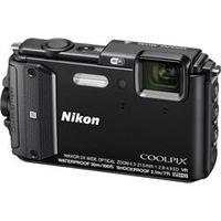 Digital camera Nikon AW-130 Outdoor Kit 16 MPix Optical zoom: 5 x Black Frost-resistant, Full HD Video, Underwater came