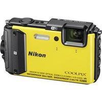 Digital camera Nikon AW-130 Diving Kit 16 MPix Optical zoom: 5 x Yellow Frost-resistant, Full HD Video, Underwater came