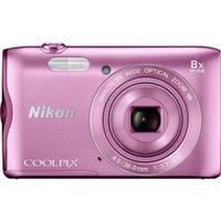 Digital camera Nikon A-300 20.1 MPix Optical zoom: 8 x Pink Wi-Fi, Bluetooth